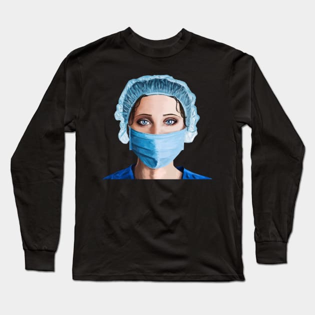 Healthcare Professional Long Sleeve T-Shirt by sparkling-in-silence